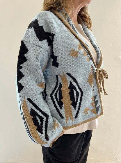 Cardigan con motivo tribale Art.AI26502CAMP TENSIONE IN