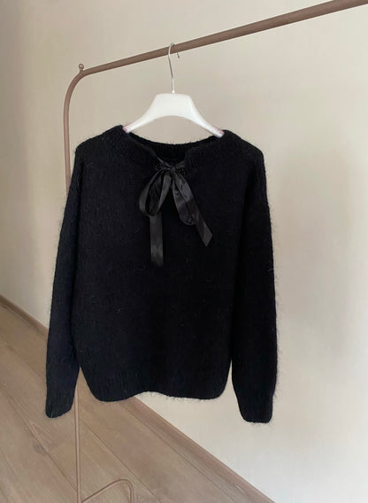 Maglioncino in mohair con dettaglio fiocco art. 24175 CHEAP&CHIC