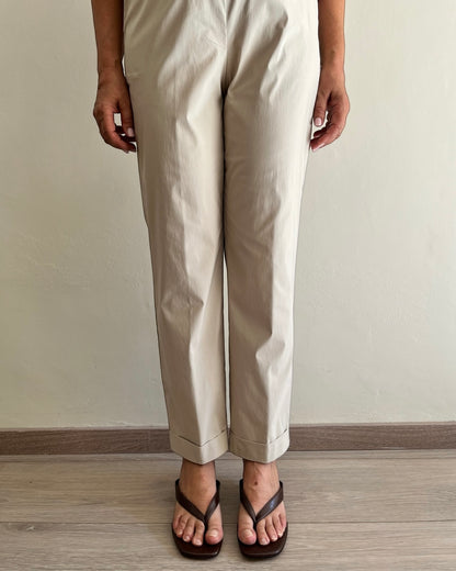 Pantalone dritto con risvolto art.70323 CARLA FERRONI