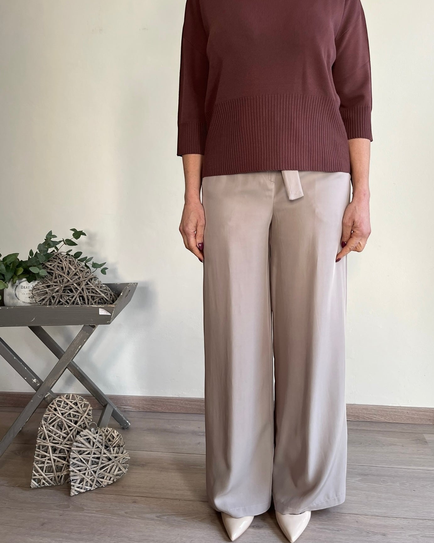 Pantalone ampio gamba dritta art. L24XBF CLARISSA Lola by Sandro FERRONE
