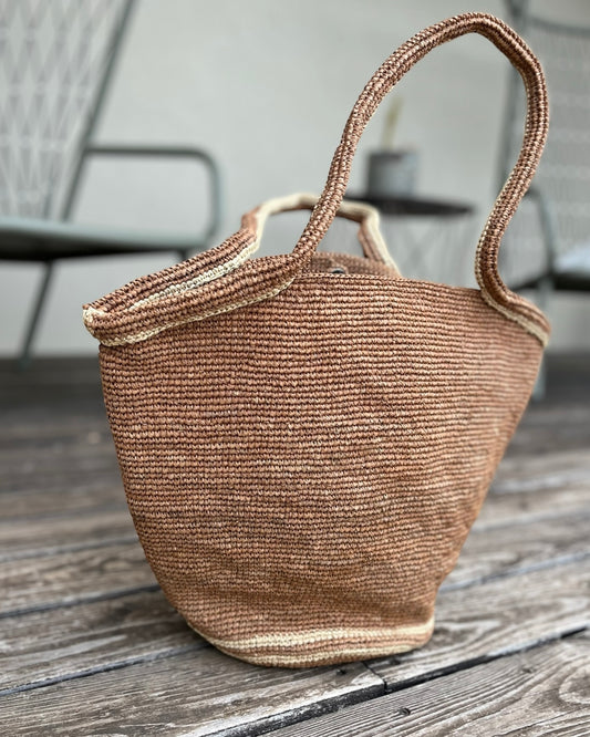 Borsa a mano in rafia HASINA-L LIMAIA