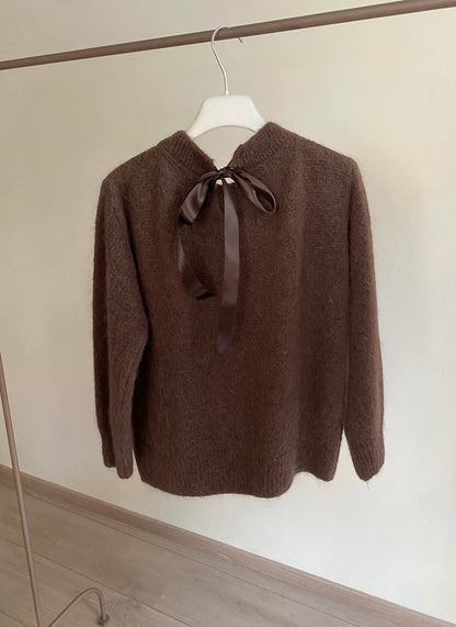 Maglioncino in mohair con dettaglio fiocco art. 24175 CHEAP&CHIC