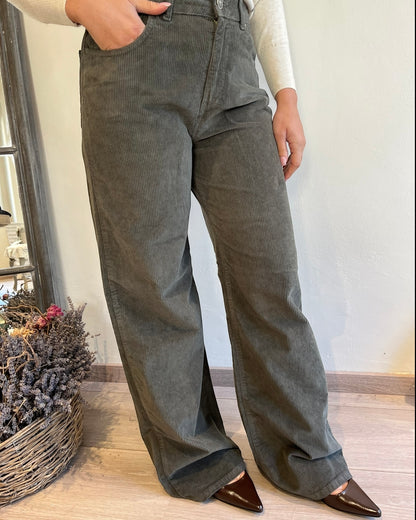 Pantaloni palazzo velluto art. SELENE GSD
