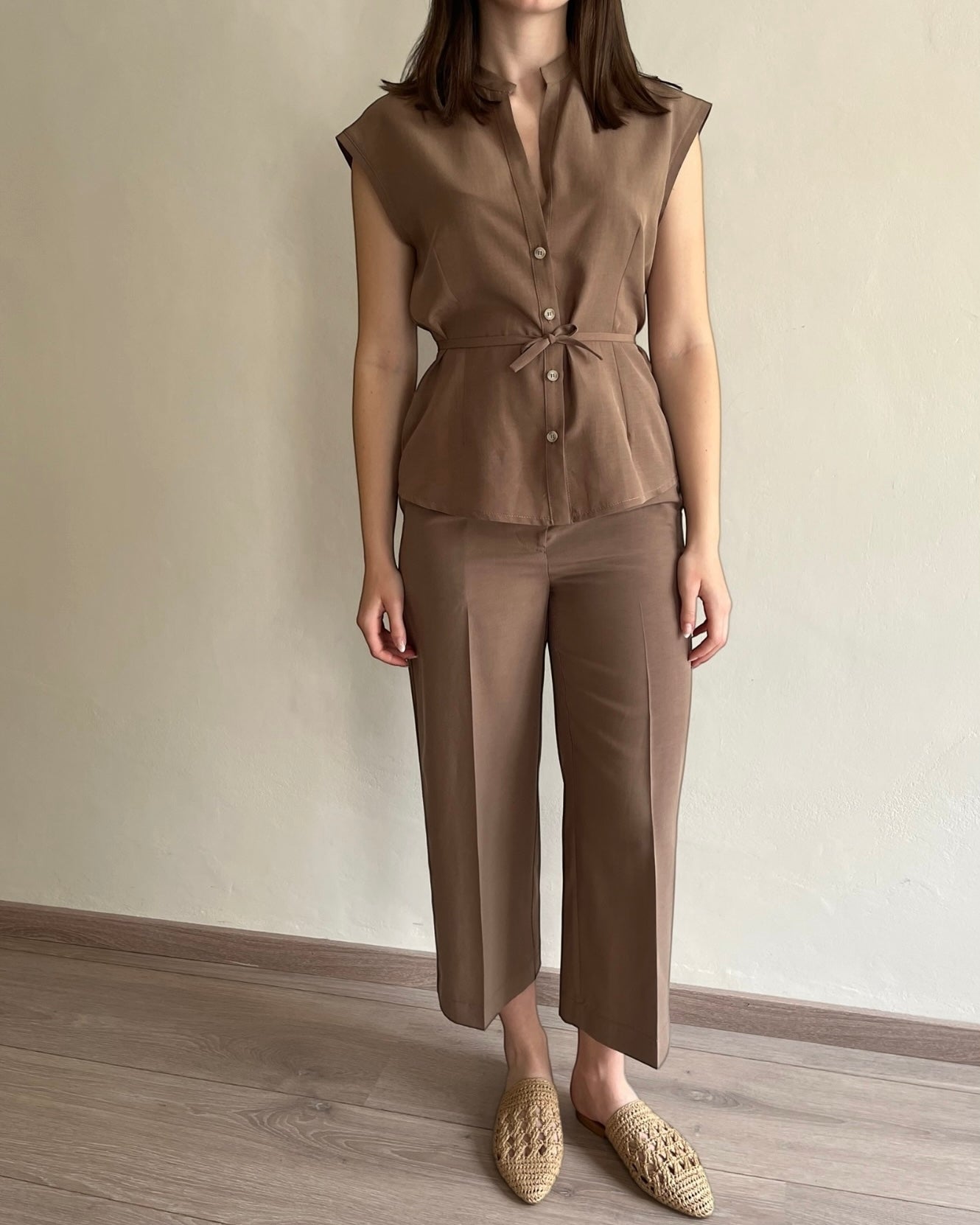 Pantalone cropped BIMBA art. SP9MR55 ANGELA DAVIS