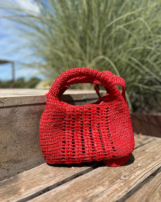 Borsa a mano in rafia con tracolla JADE LIMAIA