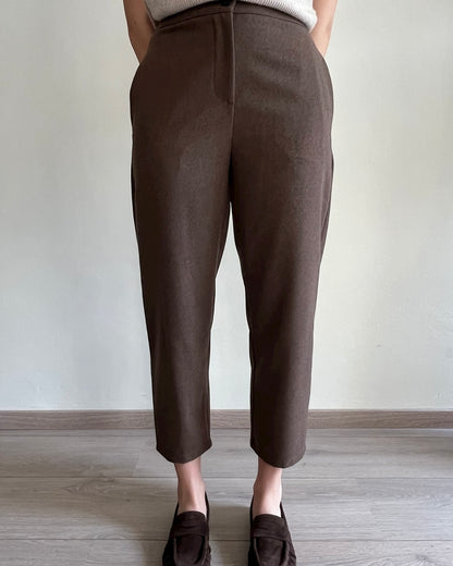 Pantalone flanella a carota VICOLO