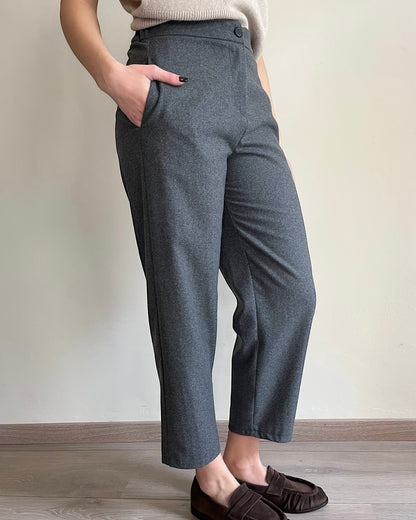 Pantalone flanella a carota VICOLO