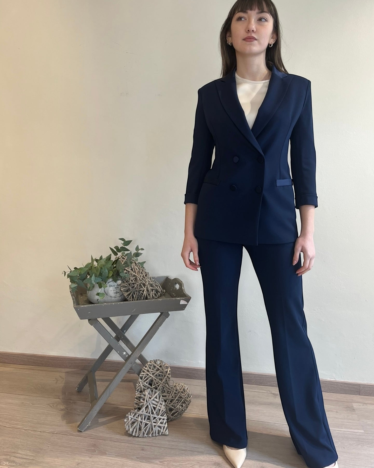 Tailleur giacca + pantalone flare IMPERIAL