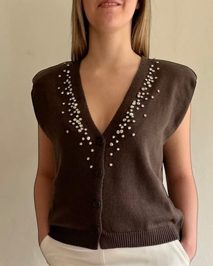 Gilet con brillanti art. D9063/APP1 MOTEL