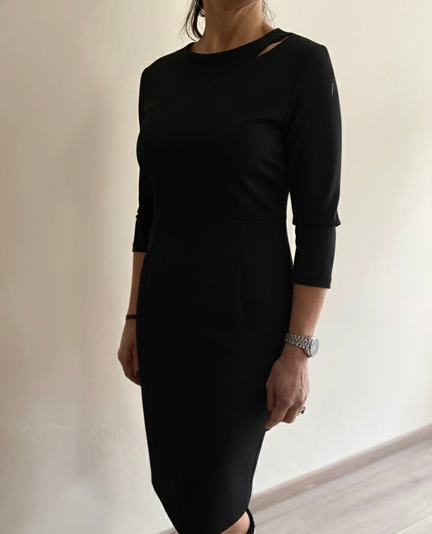 Abito manica lunga taglio spalla art. FRV0004  DOPPIOSENSO