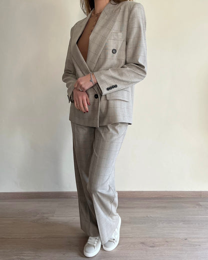 Pantalone palazzo quadretti art. TD0110 VICOLO