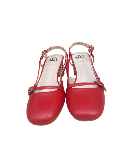 Decolletè slingback rossa art. GD221 GOLD&GOLD