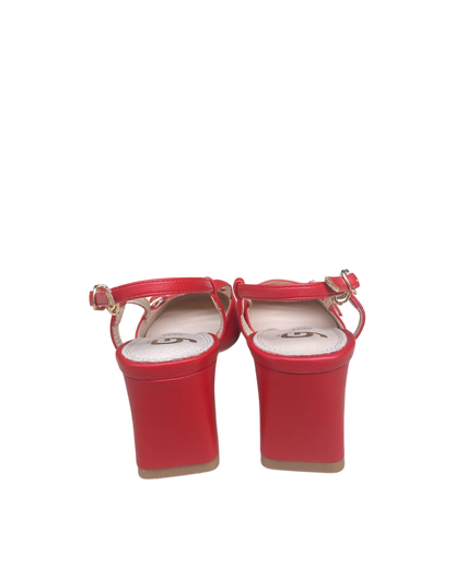 Decolletè slingback rossa art. GD221 GOLD&GOLD