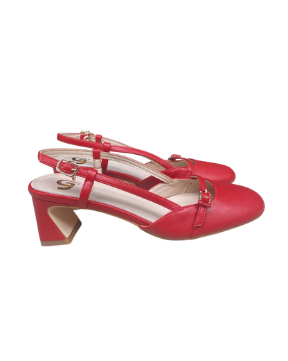 Decolletè slingback rossa art. GD221 GOLD&GOLD