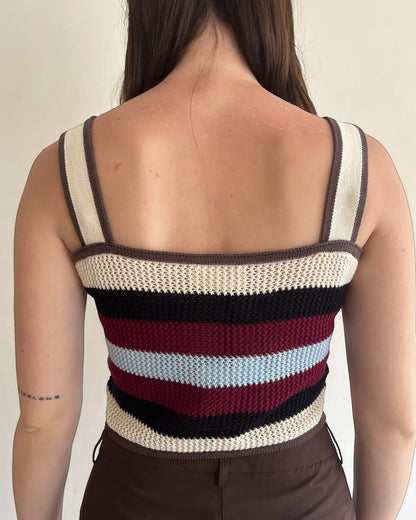 Top righe multicolor art. 7AB7096 VICOLO