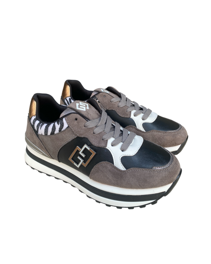 Sneakers art. GB892ZEBRA GOLD&GOLD