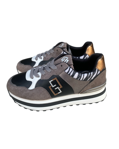 Sneakers art. GB892ZEBRA GOLD&GOLD