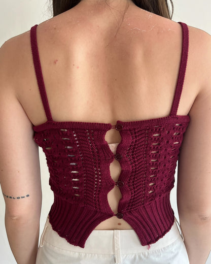 Top con bottoni art. 7AB7088 VICOLO