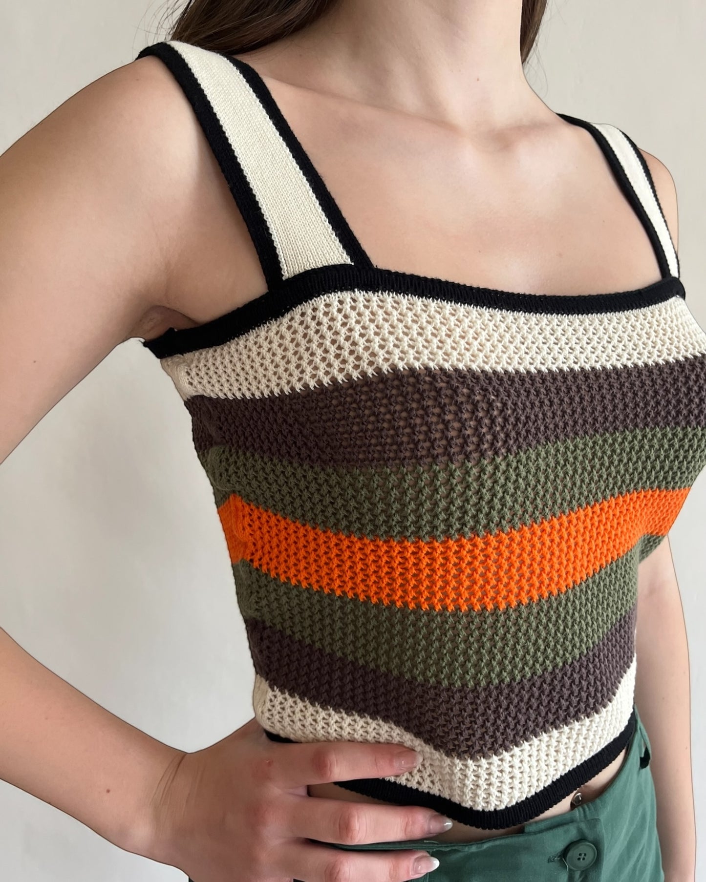 Top righe multicolor art. 7AB7096 VICOLO