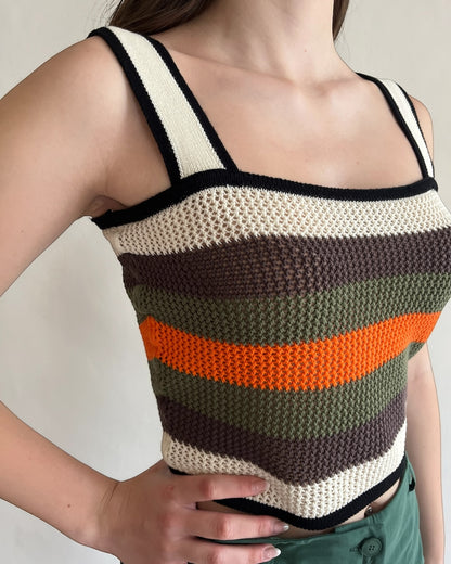 Top righe multicolor art. 7AB7096 VICOLO