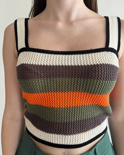 Top righe multicolor art. 7AB7096 VICOLO