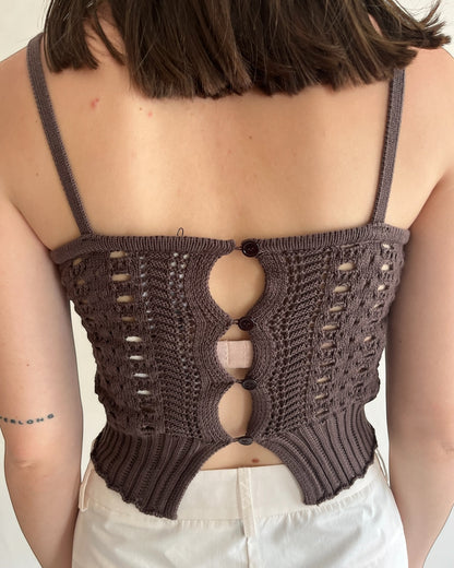 Top con bottoni art. 7AB7088 VICOLO