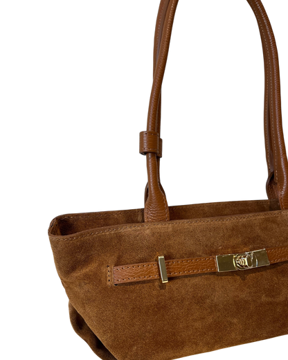 Borsa a barchetta in camoscio art. BA5699 BACIL MARLON