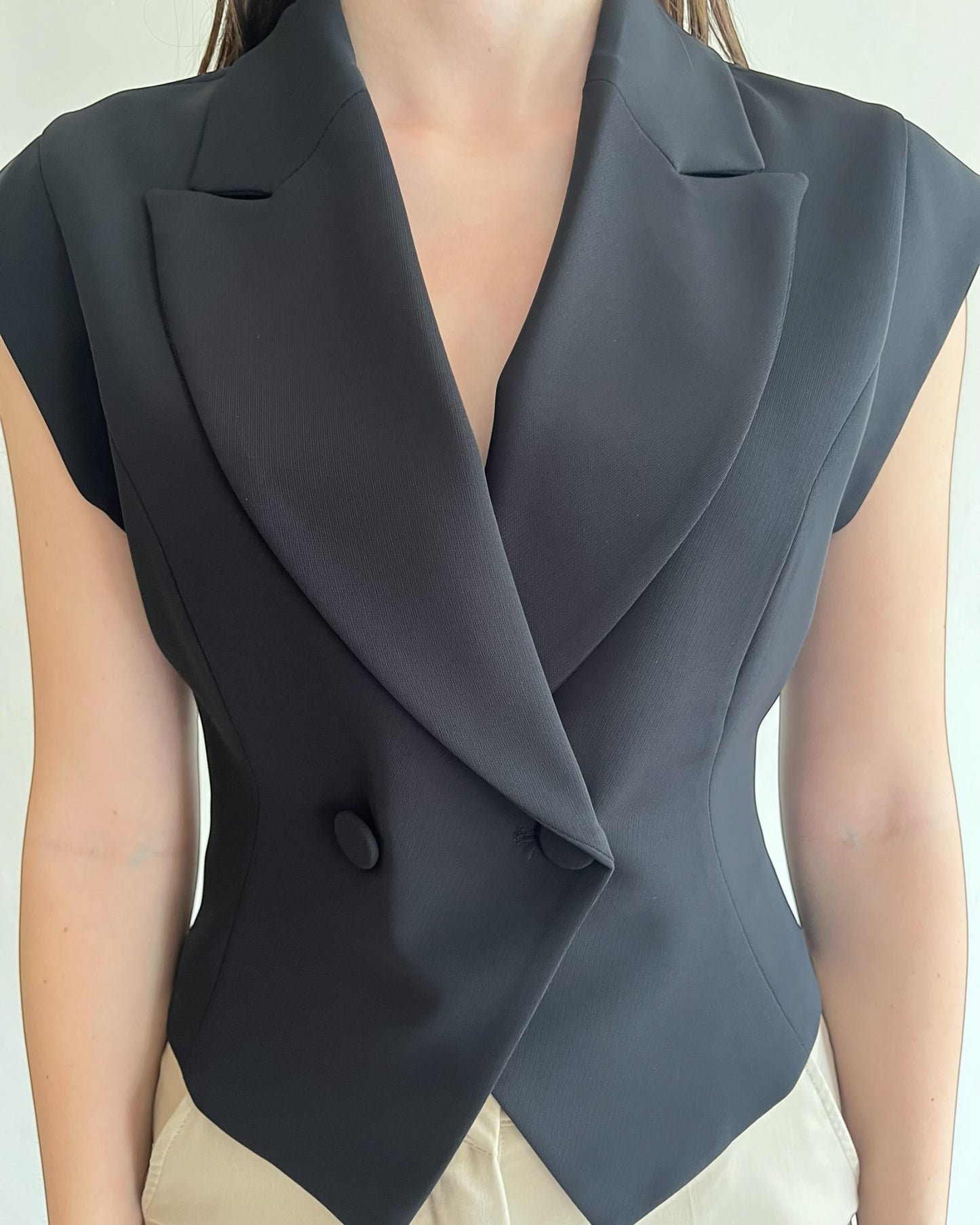 Gilet crop doppiopetto art. JBN7LHX IMPERIAL