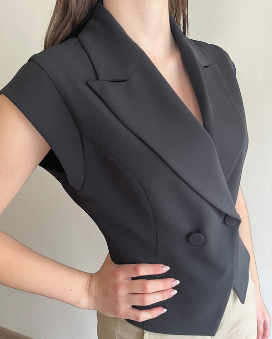 Gilet crop doppiopetto art. JBN7LHX IMPERIAL