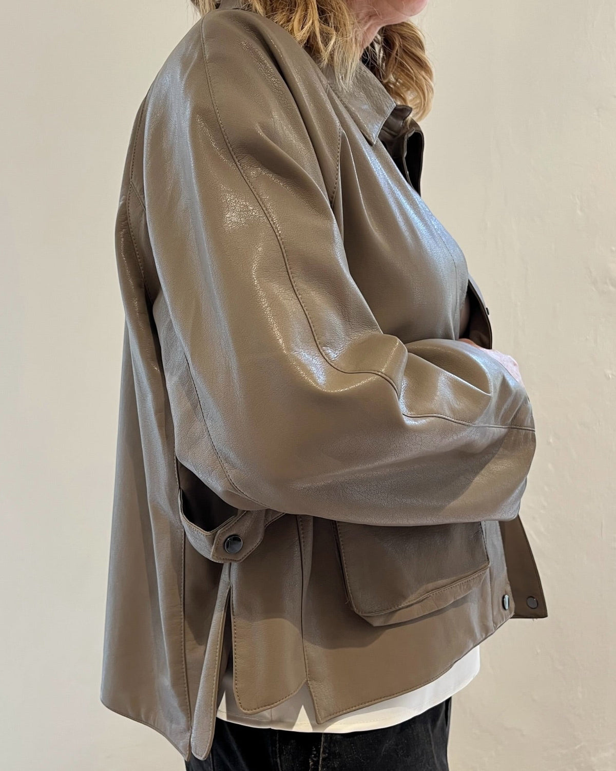 Giacchetto in simil pelle art FW3508 LINDA’S