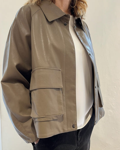 Giacchetto in simil pelle art FW3508 LINDA’S