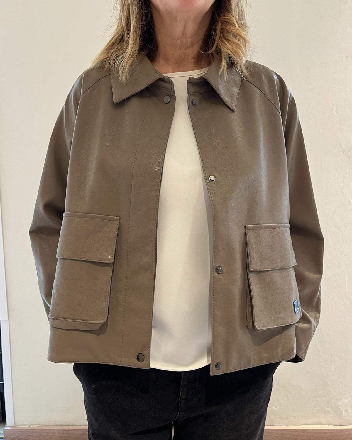 Giacchetto in simil pelle art FW3508 LINDA’S