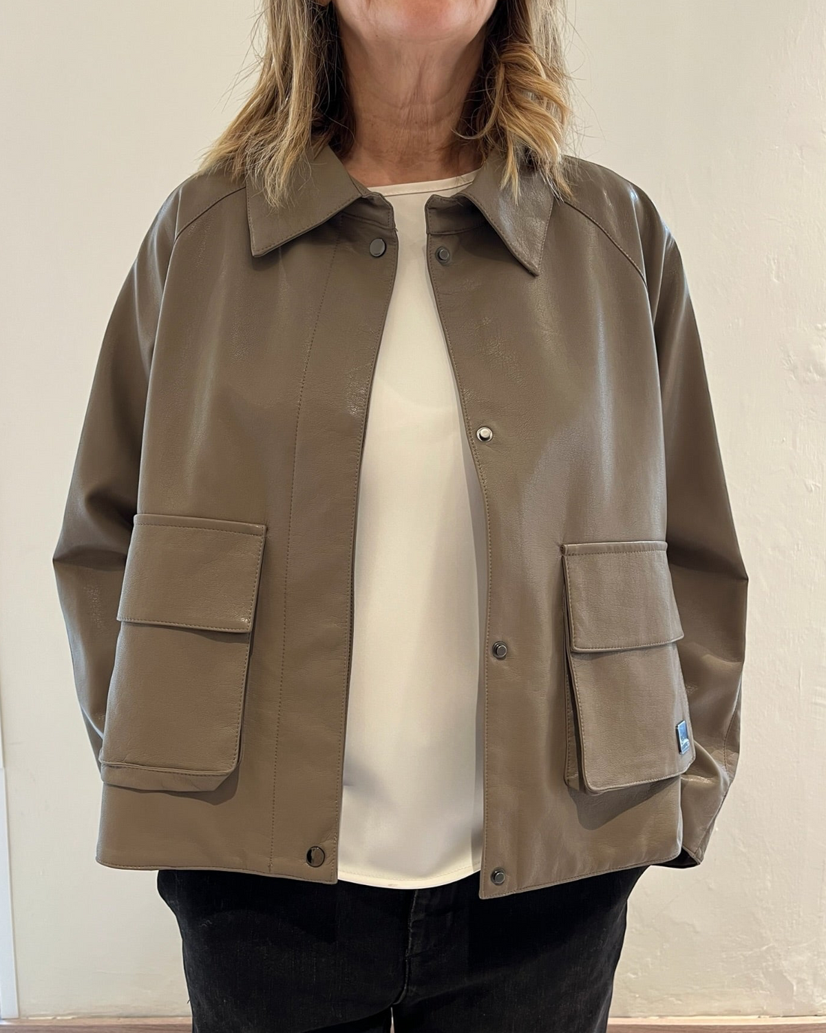 Giacchetto in simil pelle art FW3508 LINDA’S