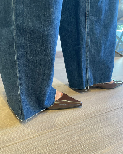 Jeans baggy taglio vivo art. MIA VICOLO