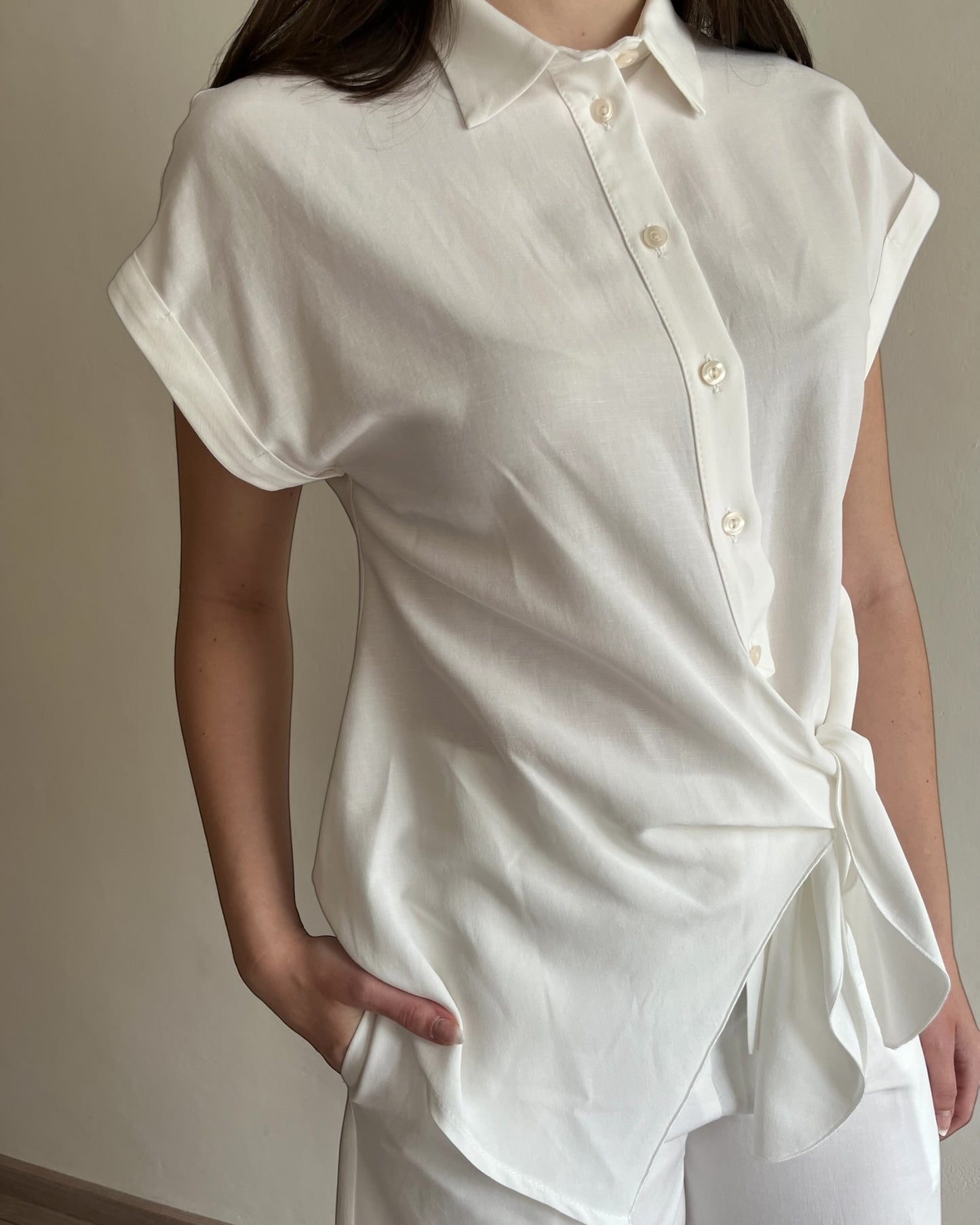 Camicia con fiocco PAVONE art. SP9MR50 ANGELA DAVIS