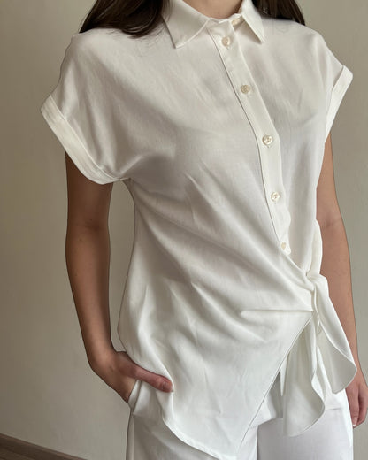 Camicia con fiocco PAVONE art. SP9MR50 ANGELA DAVIS