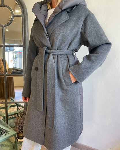 Cappotto piumino con cintura art. TF0028 VICOLO