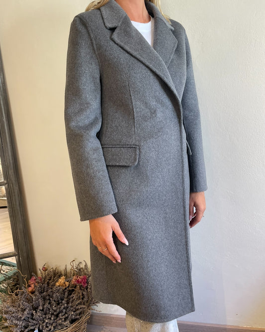 Cappotto doppiopetto bottoni invisibili art. TF0073 VICOLO