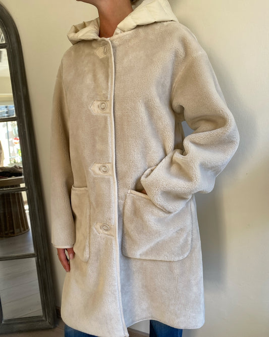 Giacca lunga montone Teddy art. TF0018 VICOLO