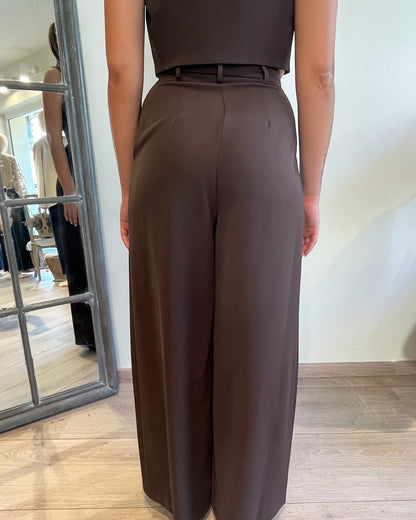 Pantalone palazzo con pences art. P975FF93N PLEASE