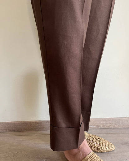 Pantalone in lino viscosa art.S39XBF FURFALI SANDRO FERRONE