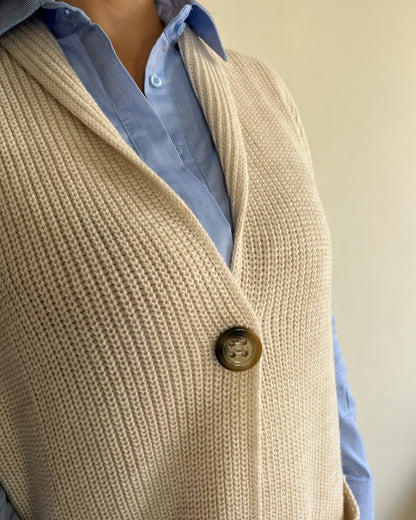 Cardigan gilet monobottone art. 707 LADYLIKE