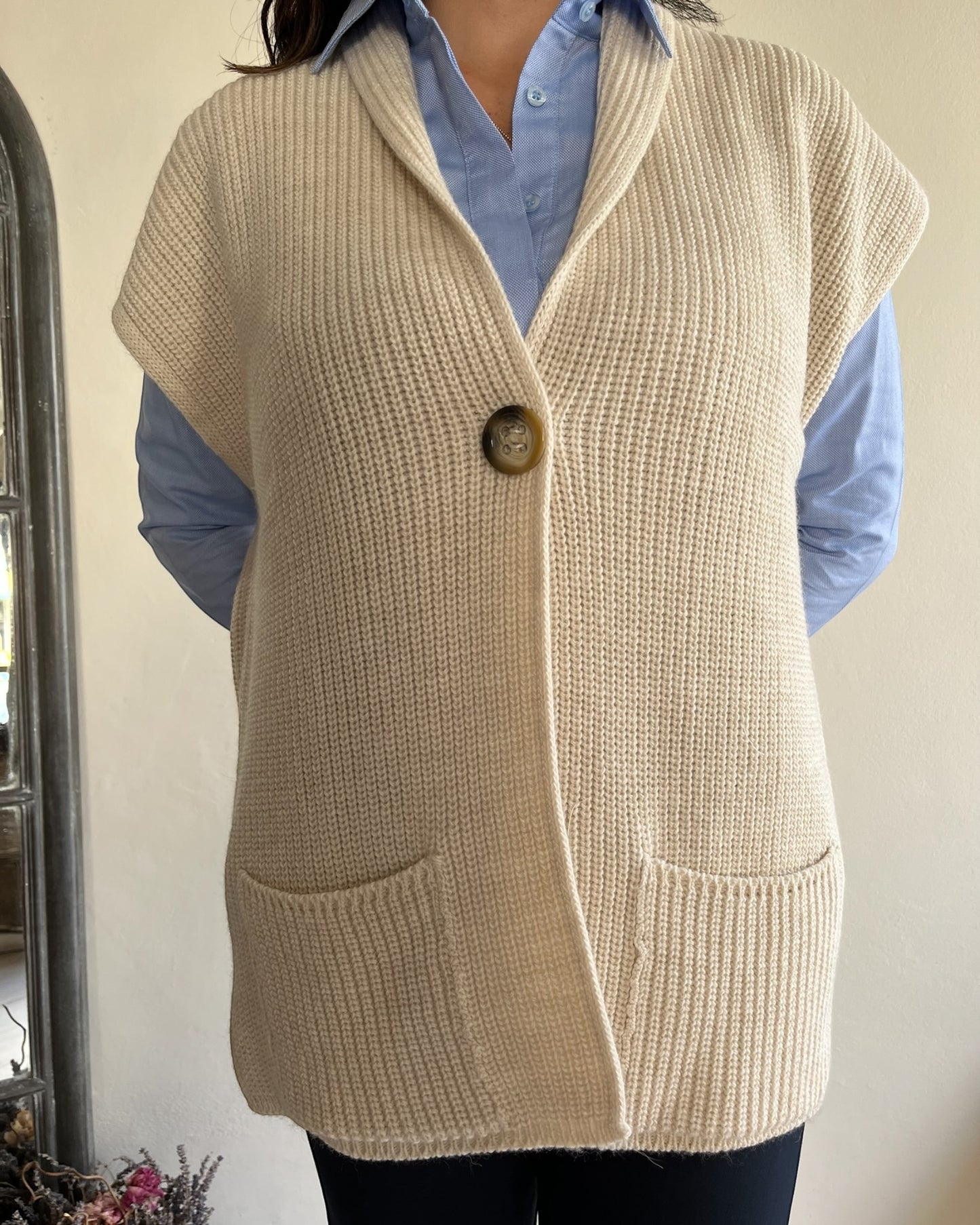 Cardigan gilet monobottone art. 707 LADYLIKE