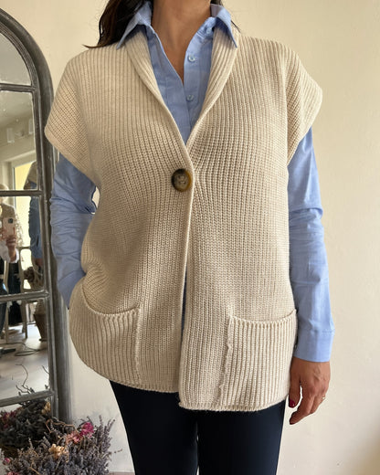 Cardigan gilet monobottone art. 707 LADYLIKE