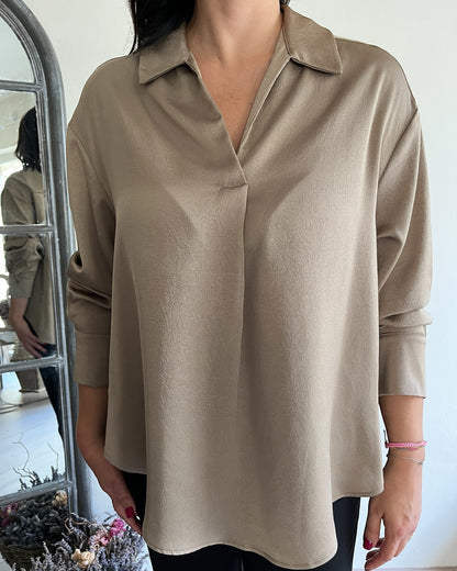 Blusa con scollo a polo art. L7BF MELZO LOLA by Sandro FERRONE