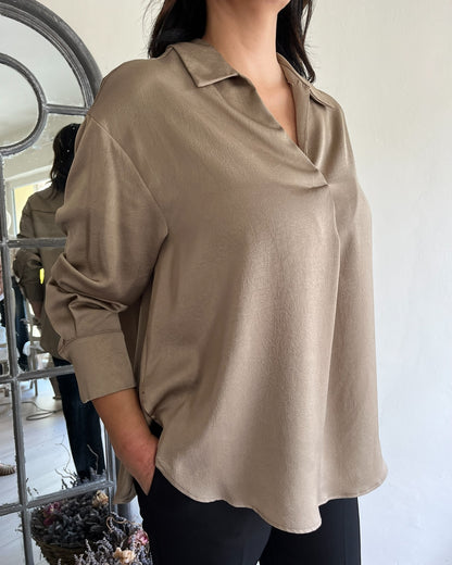 Blusa con scollo a polo art. L7BF MELZO LOLA by Sandro FERRONE