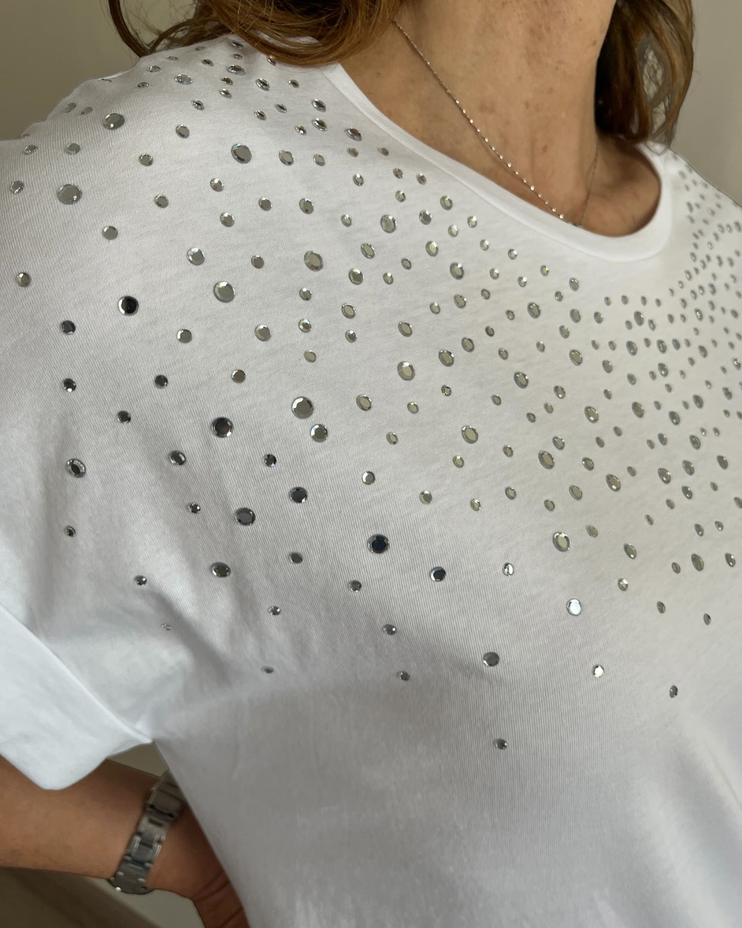 T-shirt con applicazioni art. L7XBF TOPO Lola by Sandro FERRONE