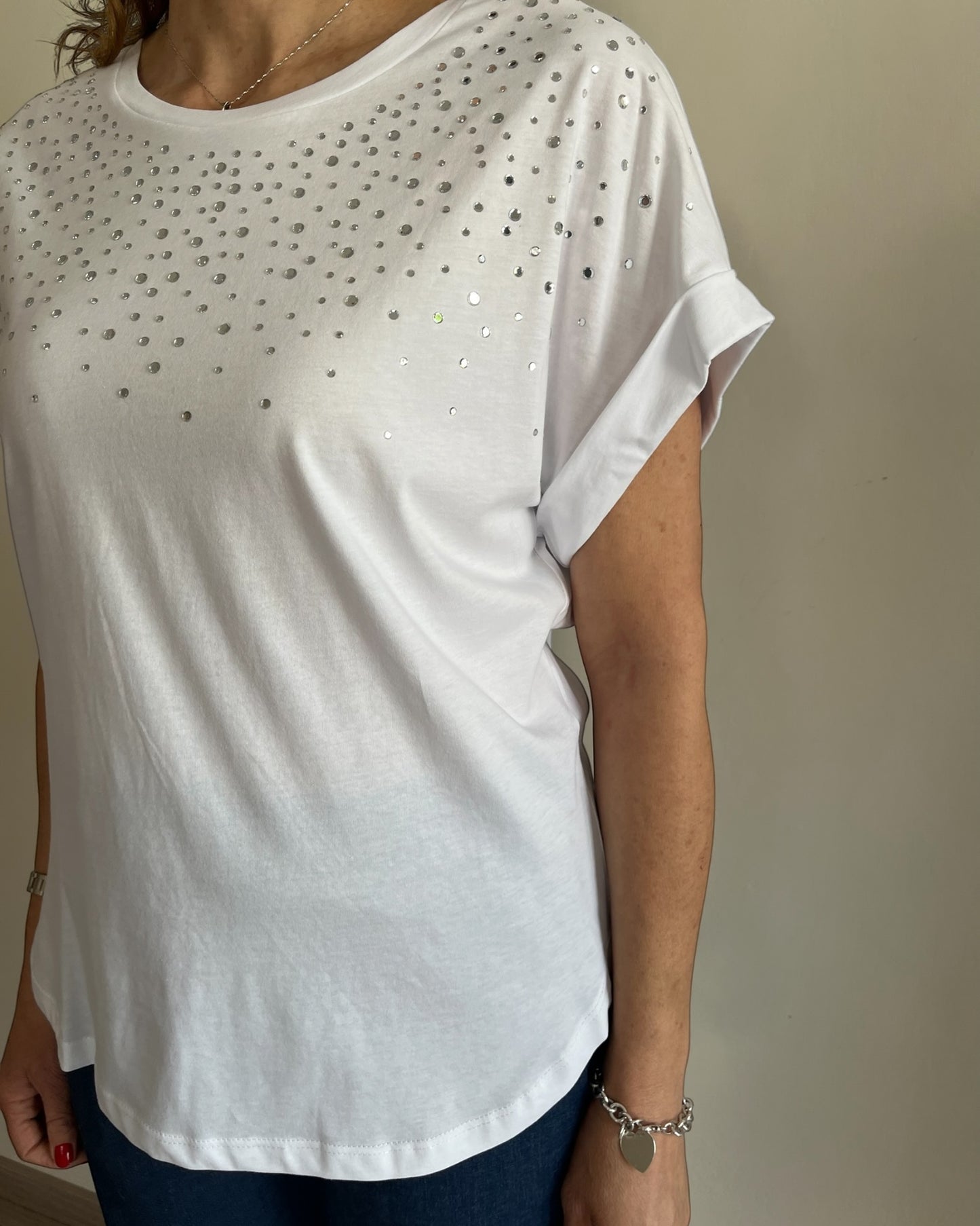 T-shirt con applicazioni art. L7XBF TOPO Lola by Sandro FERRONE