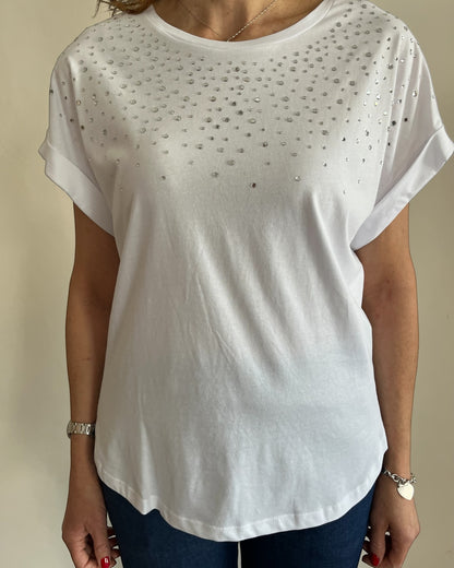 T-shirt con applicazioni art. L7XBF TOPO Lola by Sandro FERRONE