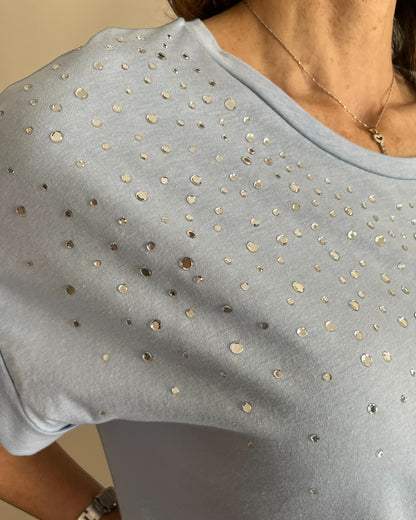 T-shirt con applicazioni art. L7XBF TOPO Lola by Sandro FERRONE